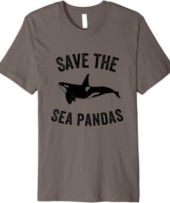 Orca Killer Whale Gift | Ocean Animal Rights Save Sea Pandas Premium T-Shirt