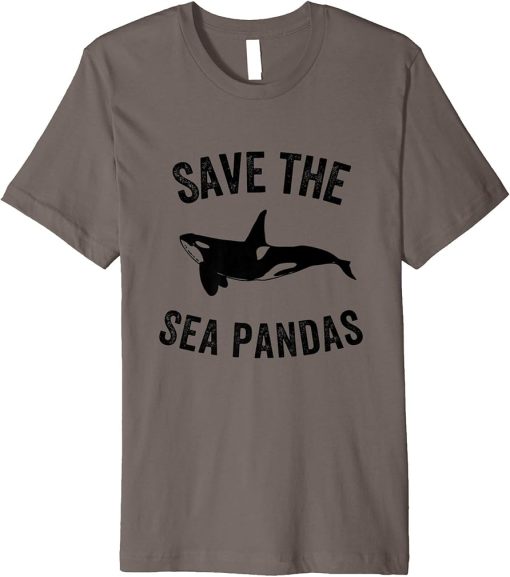 Orca Killer Whale Gift | Ocean Animal Rights Save Sea Pandas Premium T-Shirt