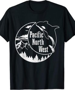 Pacific Northwest PNW Orca Whale Oregon Washington T-Shirt